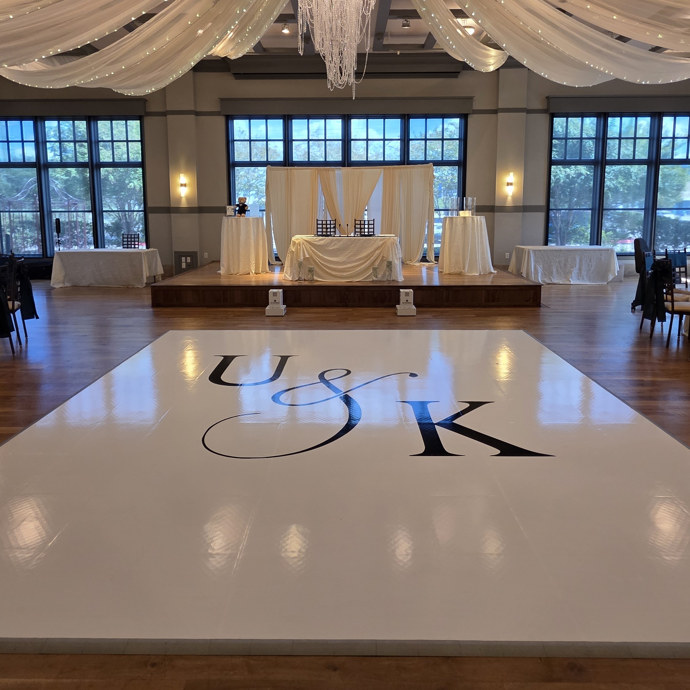 White Vinyl and Custom Decal Dancefloor 4